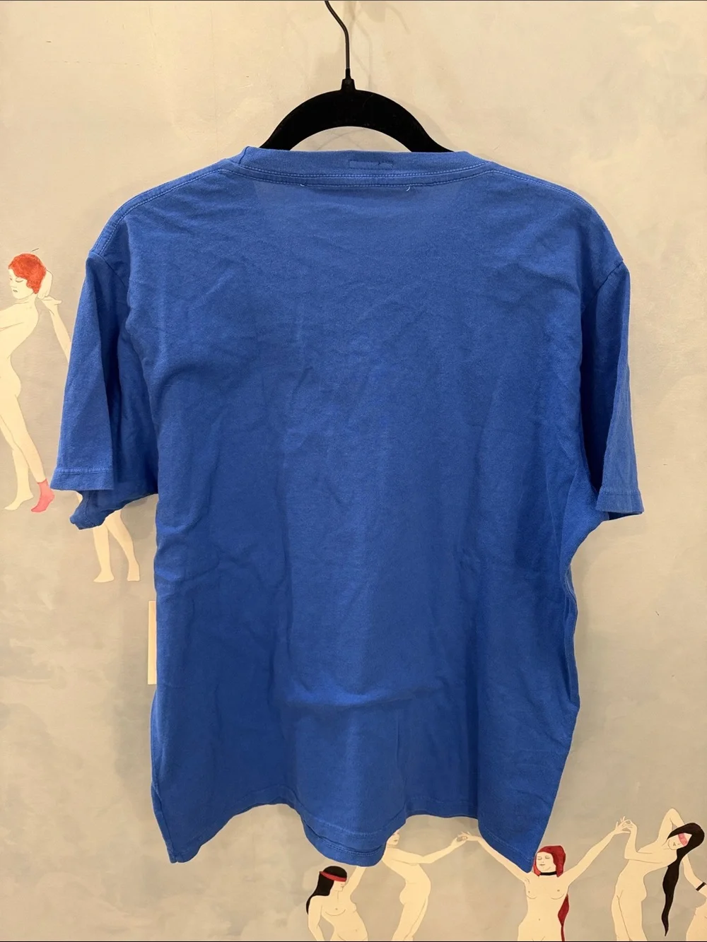 MOTHER Blue Tee with Yellow Midnight Pretzel Graphic - Picture 4 of 5